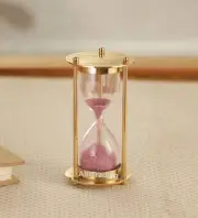 Nautical Marine Solid Brass Sand Timer Vintage Hourglass Maritime Beautiful Gift