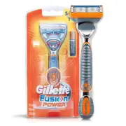 Gillette Fusion Power Mach3 Razor Shaving Men, Duracell Battery, Preloaded Blade