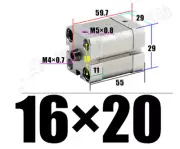 New 1pc ADN16*20-P-A cylinder internal thread cylinder