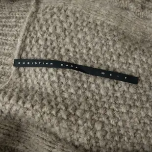 【CHRISTIAN DADA】日本品牌 雙排釦 羊毛針織外套 M 卡其灰 男 日本製