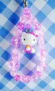 【震撼精品百貨】Hello Kitty 凱蒂貓~手機吊飾-粉花