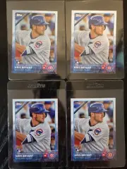 2015 Topps Kris Bryant RC #616 (4) Card Lot ROY NM/Mint Book Value $100