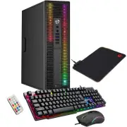 HP ProDesk Desktop PC Intel i5 8GB RAM 256GB SSD RGB Gaming Keyboard Mouse