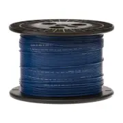 20 AWG Stranded Hook Up Wire, Blue, 250 ft, 0.0570" Dia, UL1429, 150V