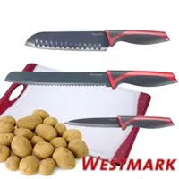 在飛比找PChome24h購物優惠-《德國WESTMARK》廚房好用3刀組(水果刀+麵包刀+日式