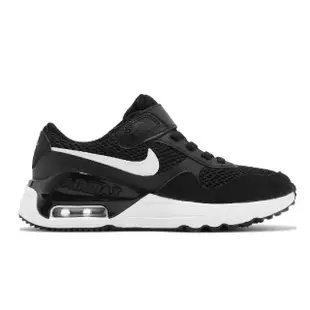 【NIKE 耐吉】童鞋 Air Max Systm PS 中童 黑 白 魔鬼氈 氣墊 運動鞋 小朋友(DQ0285-001)