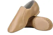 [Dynadans] PU Leather Jazz Shoe Slip On Dance Shoes with Arch Insert for Girls and Boys (Toddler/Little Kid/Big Kid)