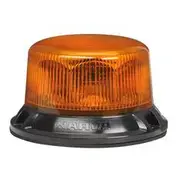 Narva 9-33V Short Profile Eurotech II LED Strobe Rotator Amber Flange Base - 85254A-1