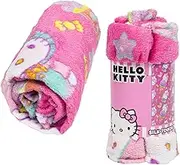 Northwest Hello Kitty Silk Throw Blanket 40"" x 50""- Ice Cream, Single, Pink, 91907