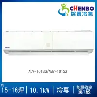 在飛比找momo購物網優惠-【CHENBO 詮寶】15-16坪一級能效變頻冷專分離式冷氣