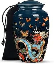 Dragon Cremation Urn for Ashes Adult Female - Adult Urns for Human Ashes Women & Men - Holds Upto 200 Cubic Inches - Large Memorial Decorative Urns (Size - 10 Inch)