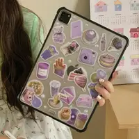 在飛比找蝦皮購物優惠-滴膠紫色貼紙適用蘋果iPad Pro12.9寸平板電腦保護套