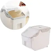 Milisten Pet Food Storage Container Airtight Pet Food Bucket Durable Moisture Stylish Beige Cats for Dry Food Storage