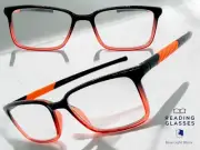 Classy Contemporary Modern Sporty READING EYE GLASSES READERS Black Frame +1.50