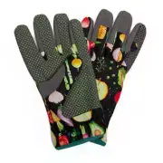 MACKENZIE CHILDS RADISH AND ROOT GARDEN GLOVES SIZE SMALL BNWT