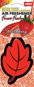 NEW KENCO AIR FRESHENER LEAF STRAWBERRY x 5 PACK