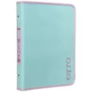 Otto A4 2 D-Ring Zipper Binder Mint
