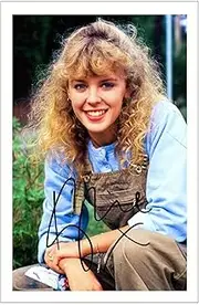 KYLIE MINOGUE Signed 6x4 Inch Photo With Printed Signature - Charlene - Wall Art - Signed Photograph - Living Room