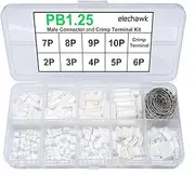 PB1.25 Connectors and Crimp Terminal kit Compatible with Molex PicoBlade Connectors Plugs 1.25mm Pitch for Pixhawk 2.4.8 Drone Flight Controller