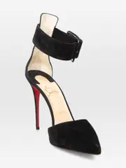 Black Suede Stiletto Heels
