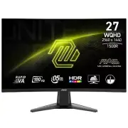 MSI MAG 27” WQHD 180Hz 0.5MS Rapid VA Curved Gaming Monitor. MAG27CQ6F