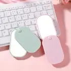 Rounded Rectangle Sliding Cover Handheld Makeup Mirror Portable Folding