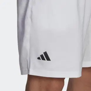 【adidas 愛迪達】短褲 男款 運動褲 網球 亞規 CLUB 3STR SHORT 白 HS3251