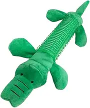 Stuffed Animal Dog Toy | Plush, Animal-Shaped Teething with Sound Squeaker,Self-Play Puppy Squeeze Toy for Oral Biting Chasing, Small, Medium, and Large Pets