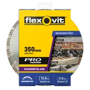 Flexovit 350 x 25mm Pro Segmented Diamond Blade