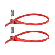 Hiplok Z Lok Twin Count Zip Key Lock, Red