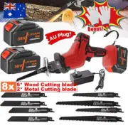 Electric Reciprocating Cordless Saw w/ 2x Rechargeable Battery + 8x Blades Kit
