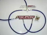 STREAMLINE +1" FRONT BRAKE LINES LINE KIT ATV BLUE KAWASAKI KFX450 2008-2010
