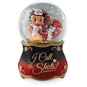 Betty Boop 'I Call The Shot!' Glitter Globe
