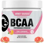 Honey Badger BCAA + EAA Amino Acids Electrolytes Powder, Bcaas + L-Glutamine, Ke