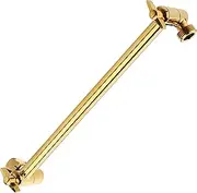 [Singing Rain] 11 Inch Egyptian Gold Adjustable Shower Head Extension Arm with Locking Set Screw, Solid Brass Angle Height Adjustable, Easy to Install, G1/2 Universal Connector Compatibl
