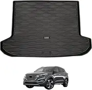 AUSGO 3D Cargo Mat Compatible with Hyundai Tucson 2015-2021, All-Weather Heavy Duty Boot Liner Luggage Tray Trunk Mat