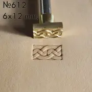 Brass Leather Crafting Stamp Custom Engraving Tool Unique DIY Design #612
