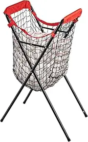 HOMEE Baseball Caddy,Portable and Foldable Ball Caddy for Baseball and Softball, Extra Large Baseball Caddy for Balls, Holds Over 100 Baseballs for Batting Pitching Practice Training