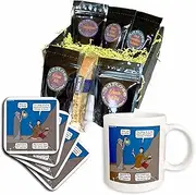 3dRose cgb_19615_1 Zephaniah 1 7 18 Battle of Evermore Bible Stairway to Heaven led Zeppelin-Coffee Gift Basket, Multicolor