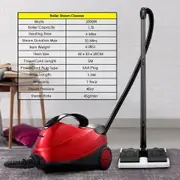 Remove Tough Dirt Only 6-Min Heating 1.5L Steam Cleaner W/Multi Nozzles For Cloth Tile Glass Etc