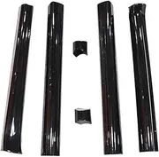 Side Skirt Extensions Car Side Skirts Winglet Splitters Lip Compatible for Benz Vito V Klass W447 V250d 2016-2021(Long wheelbase Black)