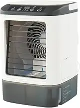 Air Conditioner Portable, Desk USB Humidifier Cooler, LED Fan with 3 Speed Settings and Multifunctional Conditioner for Bedroom, RV, Garage, Apartment, Dorm, 6.5x6.5x9.45 inches