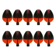 Enhanced Floatation 10pcs Long Shot Oval Positioning Floats for Fishing Trout