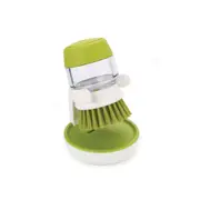 Joseph Joseph Palm Scrub Dishwashing Dish Brush w/ Soap Dispenser/Storage Green