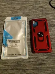Samsung Galaxy A32 5G Case Hard Plastic Back Hard Plastic Kickstand-Red New