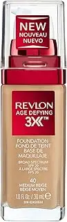 [Revlon] Age Defying 3X Foundation, Medium Beige, 30ml