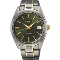 在飛比找PChome24h購物優惠-SEIKO 精工 CS 鈦金屬簡約手錶-40mm SUR37