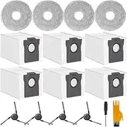 14 Pcs Accessories Kit for Dreame X50 Ultra Vacuum Cleaner Replacement Parts, 6 Dust Bags, 4 Mop Pads, 4 Side Brushes