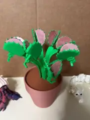 Venus Flytrap 3d Printed Bag Clip with secret storage