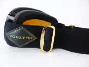 Von Zipper SKYLAB Snow Goggles Black Gloss - Gold Chrome + Bonus Yellow Lens